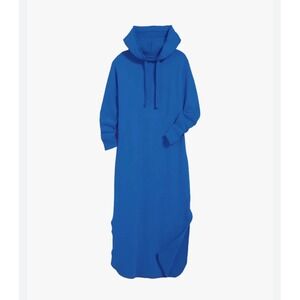NAP Loungewear Blue Hoodie Dress Midi Sweatshirt High t Loungewear